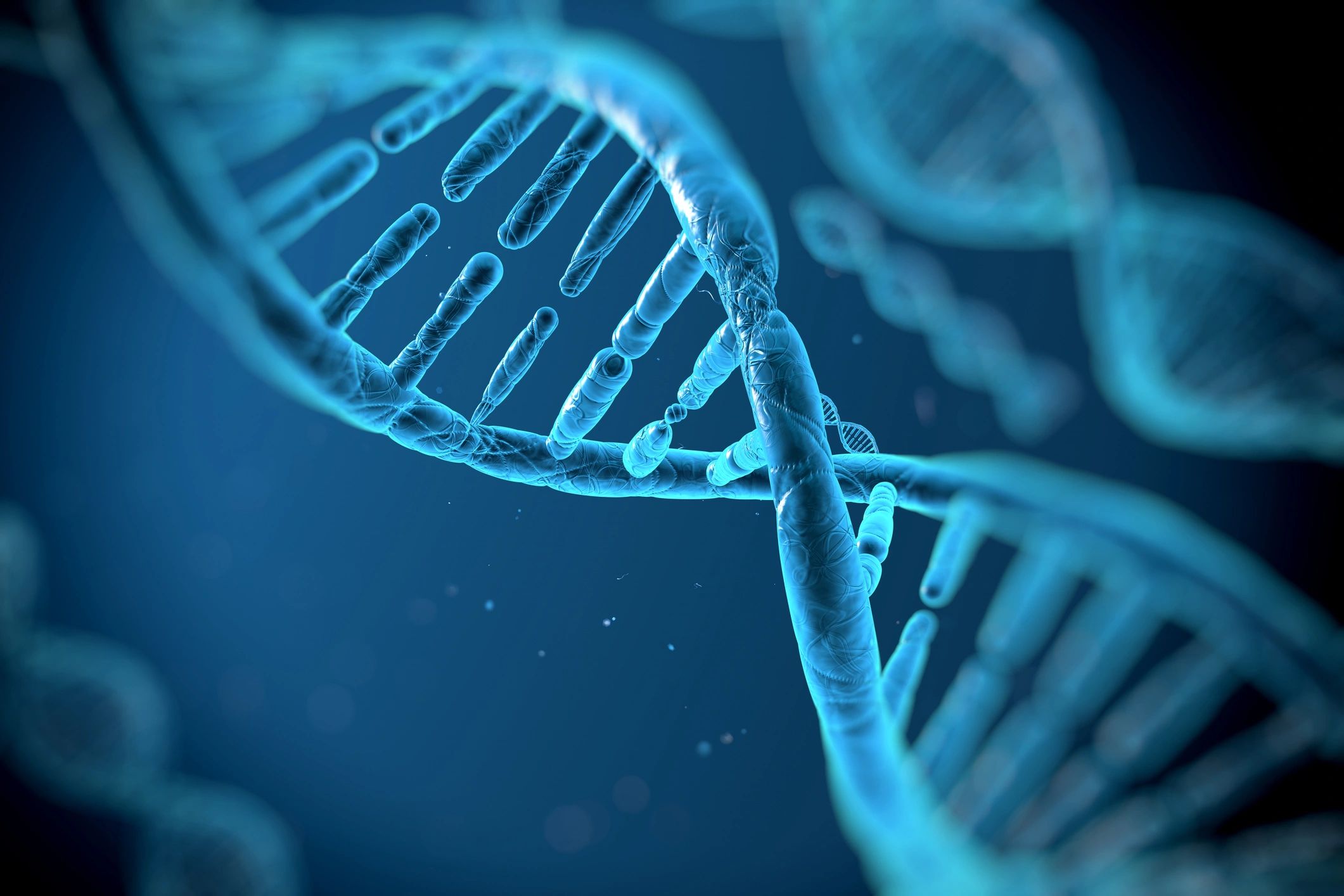DNA double helix — scientific research visualization
